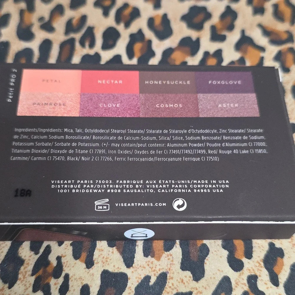 Viseart Petite PRO 2 Eyeshadow Palette - Pink and Purple Hues